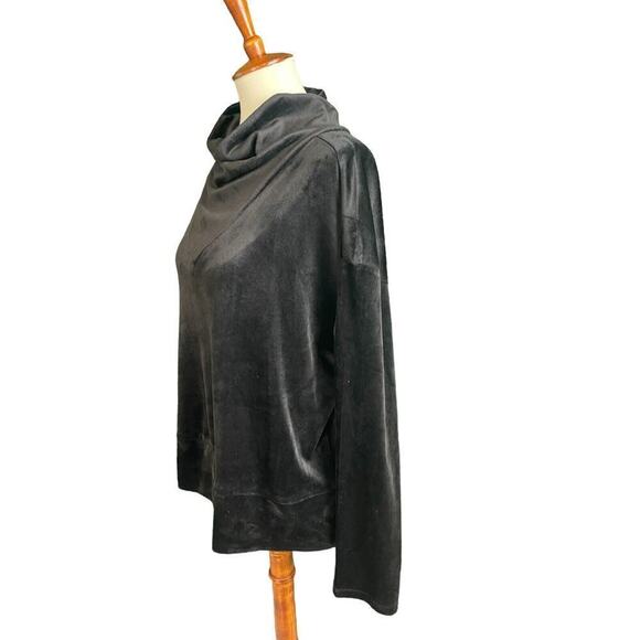 RBX Active Women's Velvet Long Sleeve Pullover Black Top Large - Picture 3 of 6